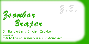 zsombor brajer business card