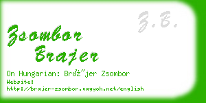 zsombor brajer business card